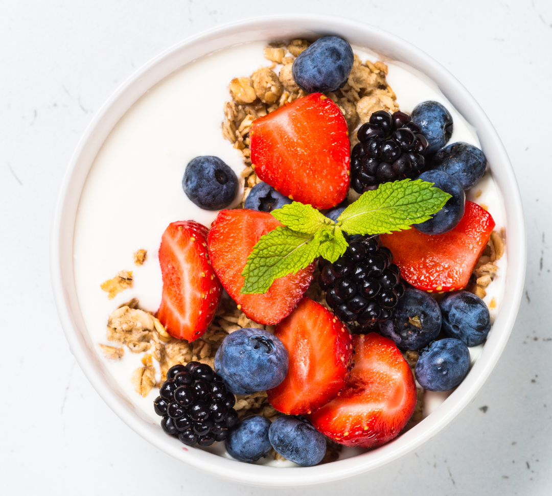 Vegane Protein-Joghurt Bowl mit Vanille