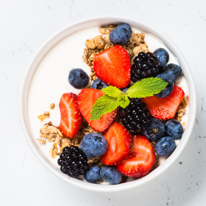 Vegane Protein-Joghurt Bowl mit Vanille