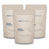 Creamy Vanilla Bundle | 3 × 500 g Vegan Protein+